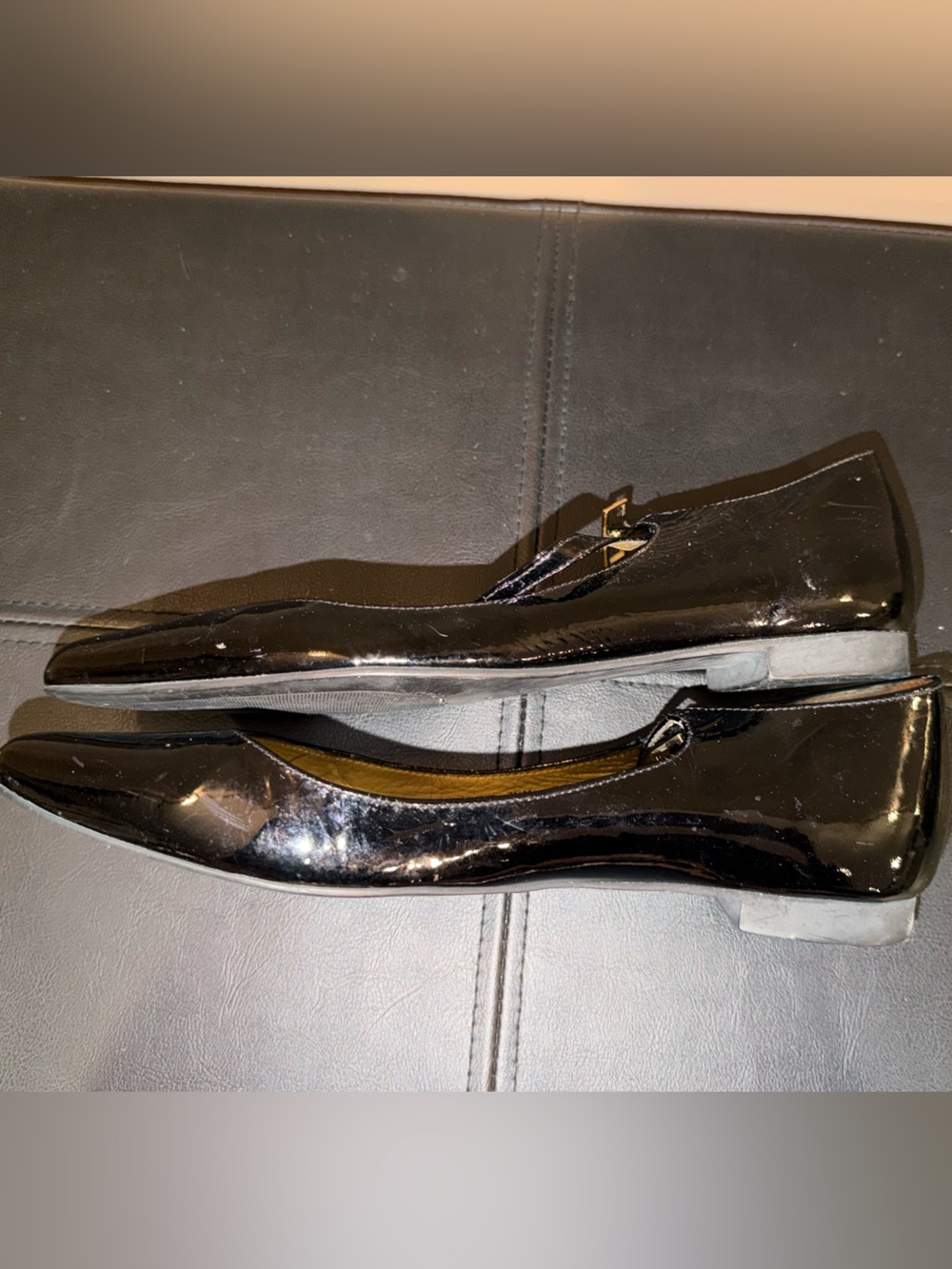 kate spade Black Patent Pointed Mary Jane Flats - Picture 4 of 5